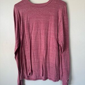 League Men's Long Sleeve Maroon Tee